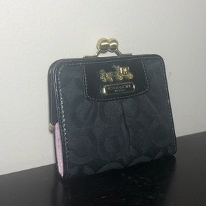 Coach black wallet